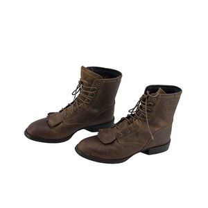 Ariat Heritage Lacer II Boots - Women’s Leather Ankle Work Boot 8